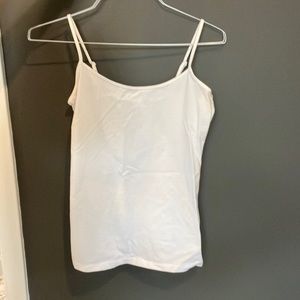 Halogen Absolute white tank, adjustable straps, size medium
